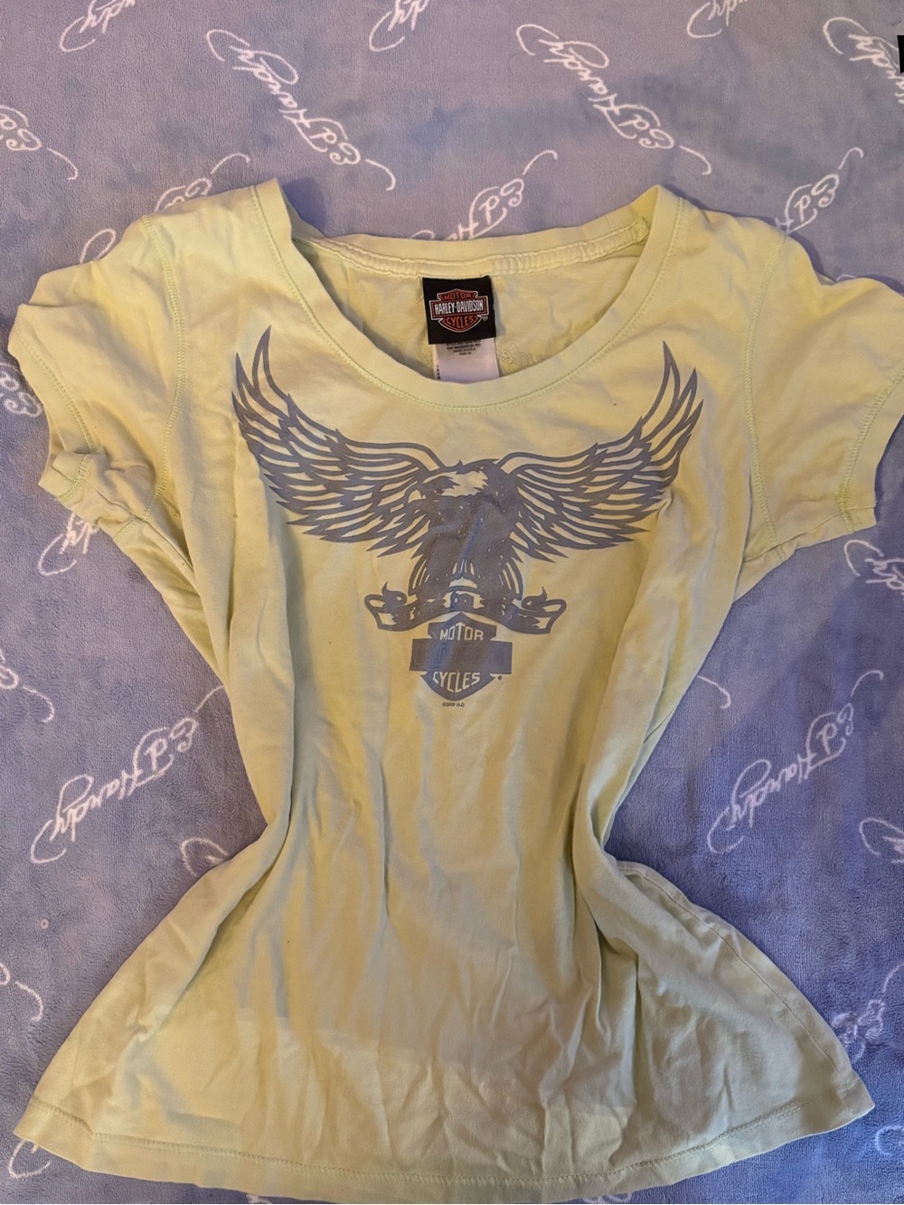 Harley-Davidson Tee with Gray Eagle Graphic